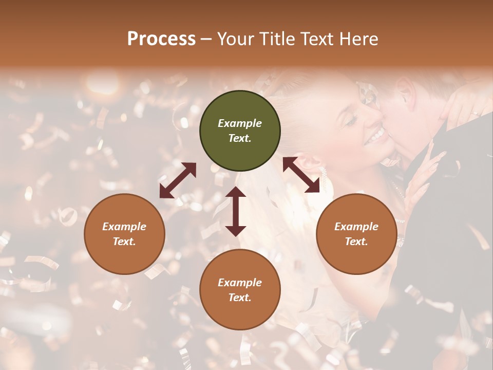 Black White Bride PowerPoint Template