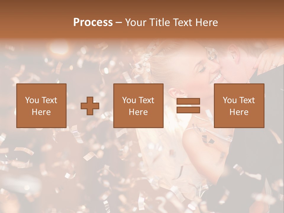 Black White Bride PowerPoint Template