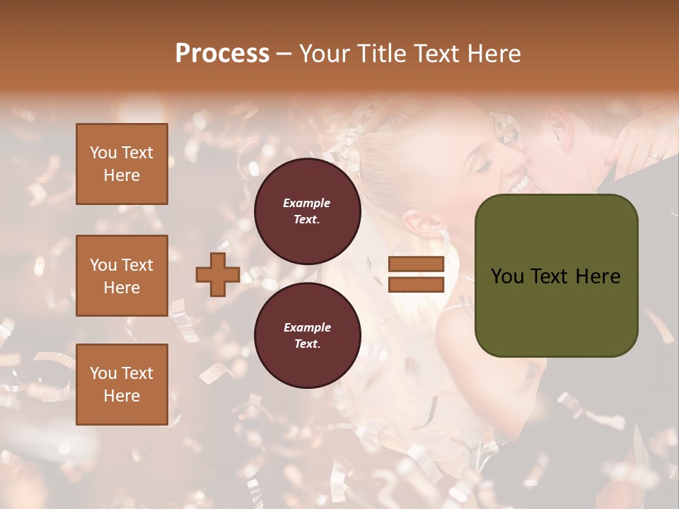 Black White Bride PowerPoint Template