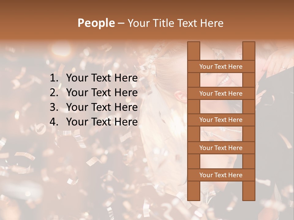 Black White Bride PowerPoint Template