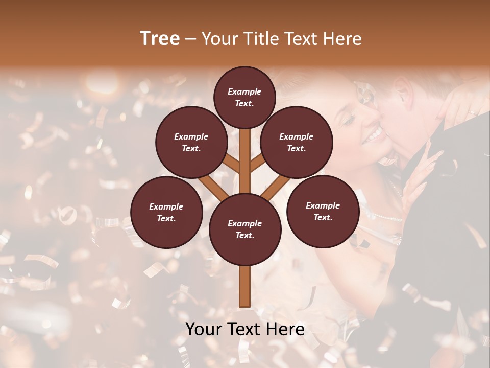 Black White Bride PowerPoint Template