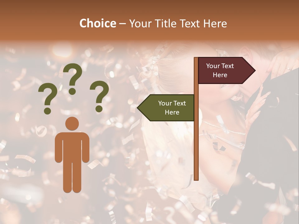 Black White Bride PowerPoint Template