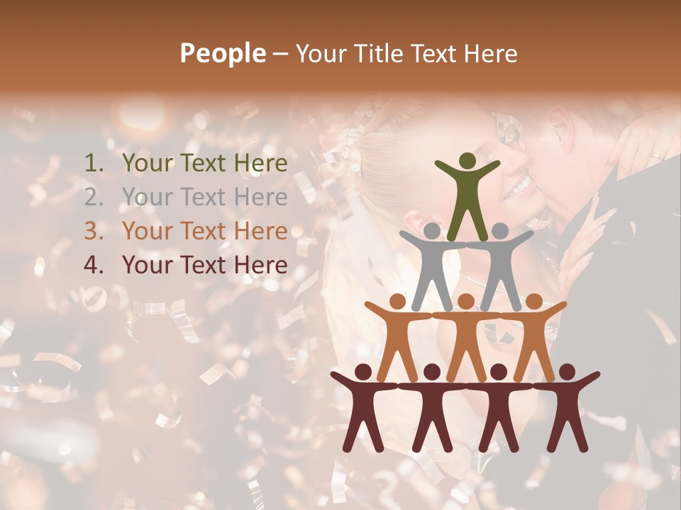 Black White Bride PowerPoint Template