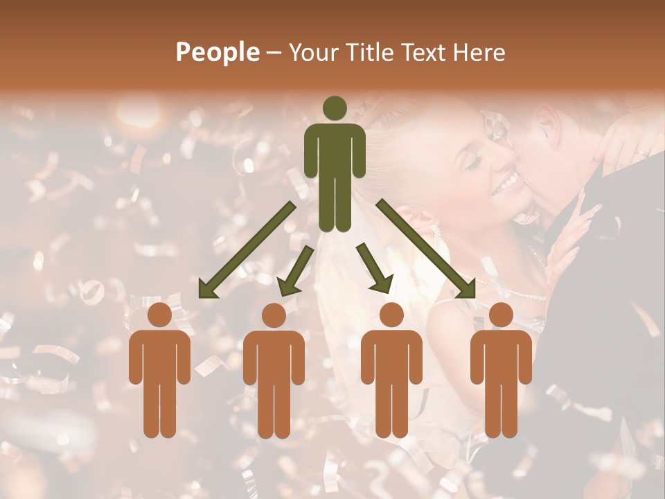 Black White Bride PowerPoint Template