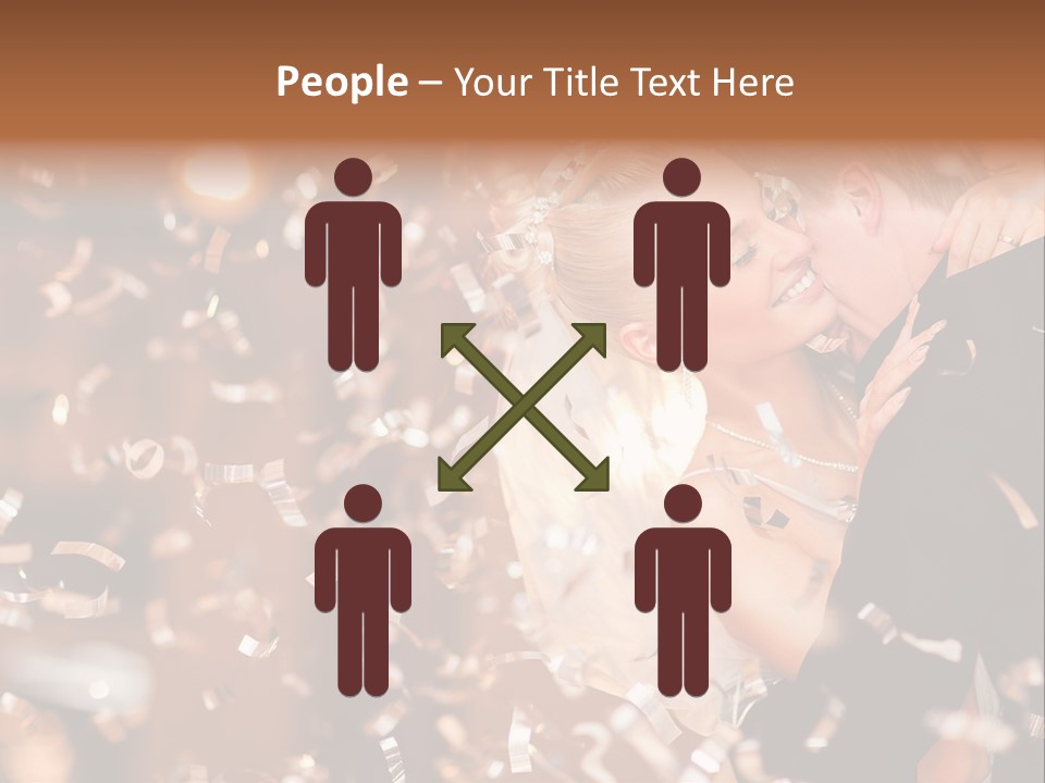 Black White Bride PowerPoint Template