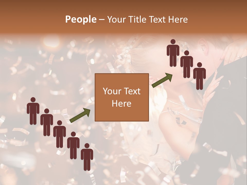 Black White Bride PowerPoint Template