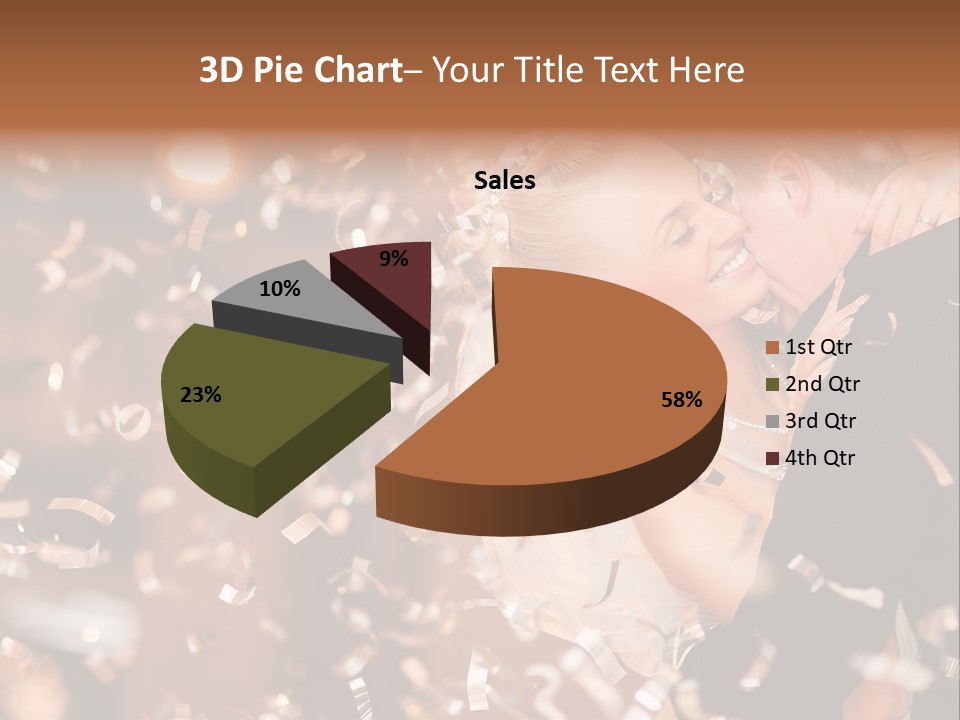 Black White Bride PowerPoint Template