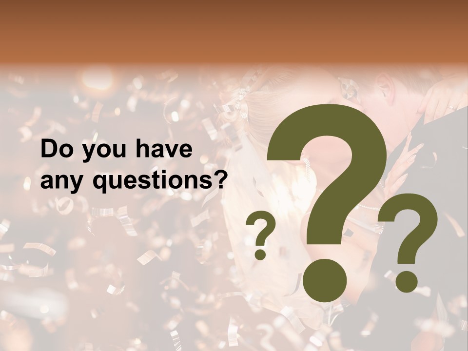 Black White Bride PowerPoint Template