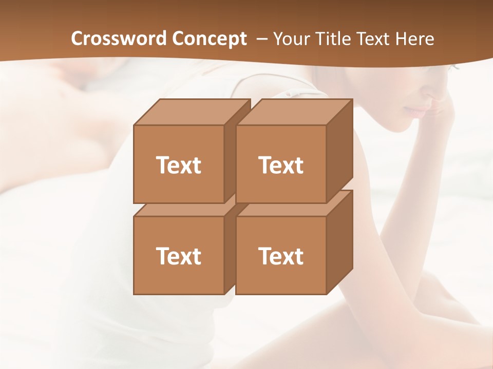 Female Person Relationship PowerPoint Template