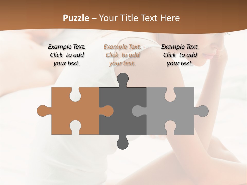 Female Person Relationship PowerPoint Template