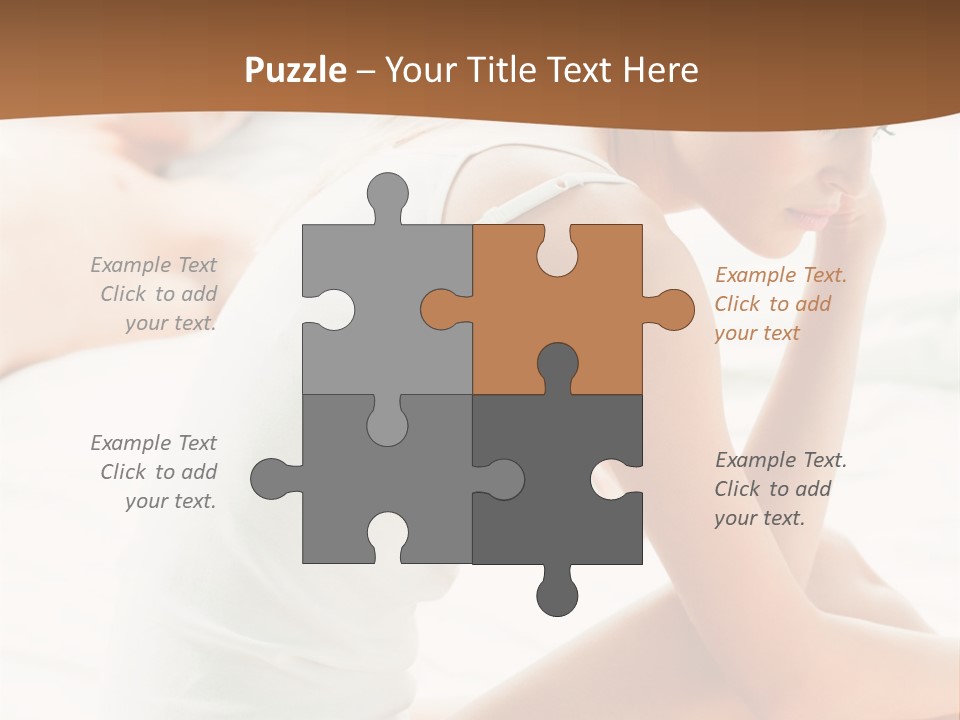 Female Person Relationship PowerPoint Template