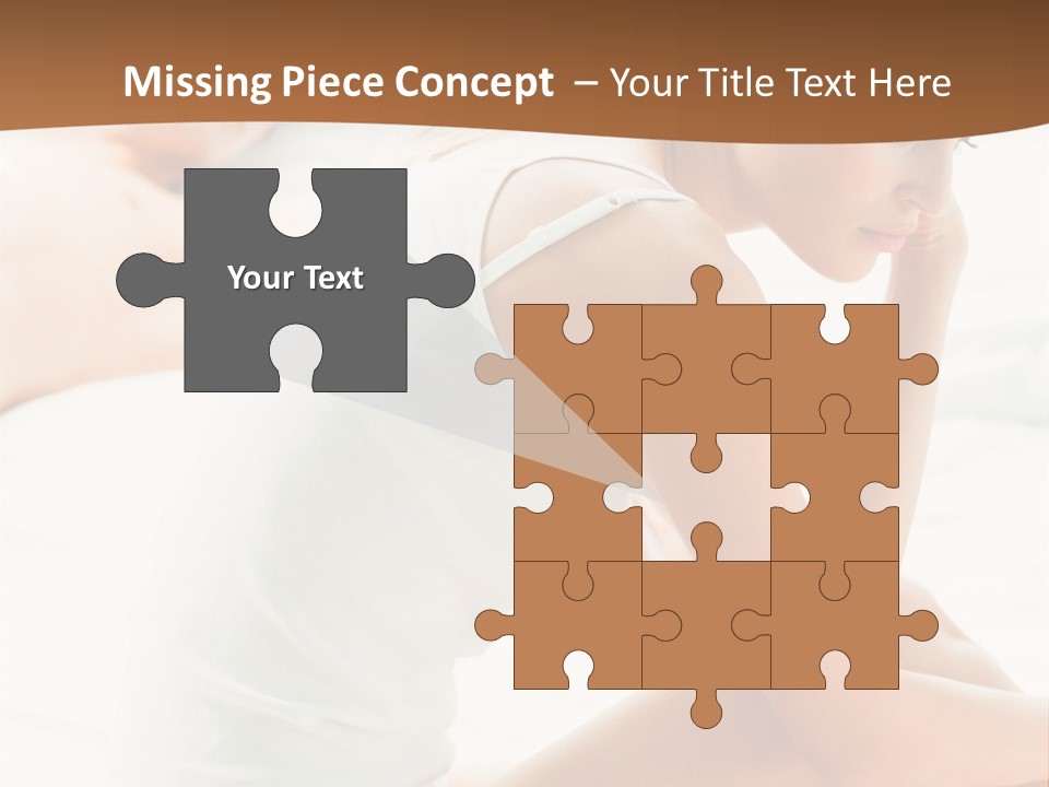 Female Person Relationship PowerPoint Template