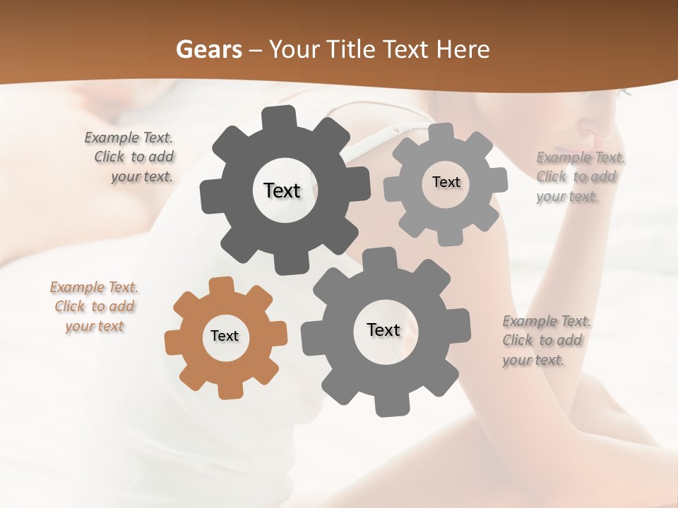 Female Person Relationship PowerPoint Template