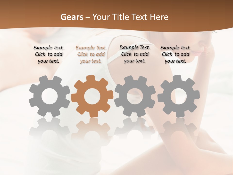 Female Person Relationship PowerPoint Template