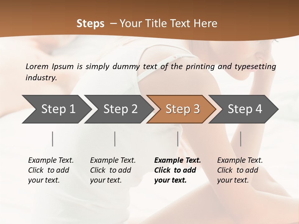 Female Person Relationship PowerPoint Template