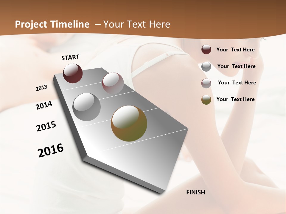 Female Person Relationship PowerPoint Template