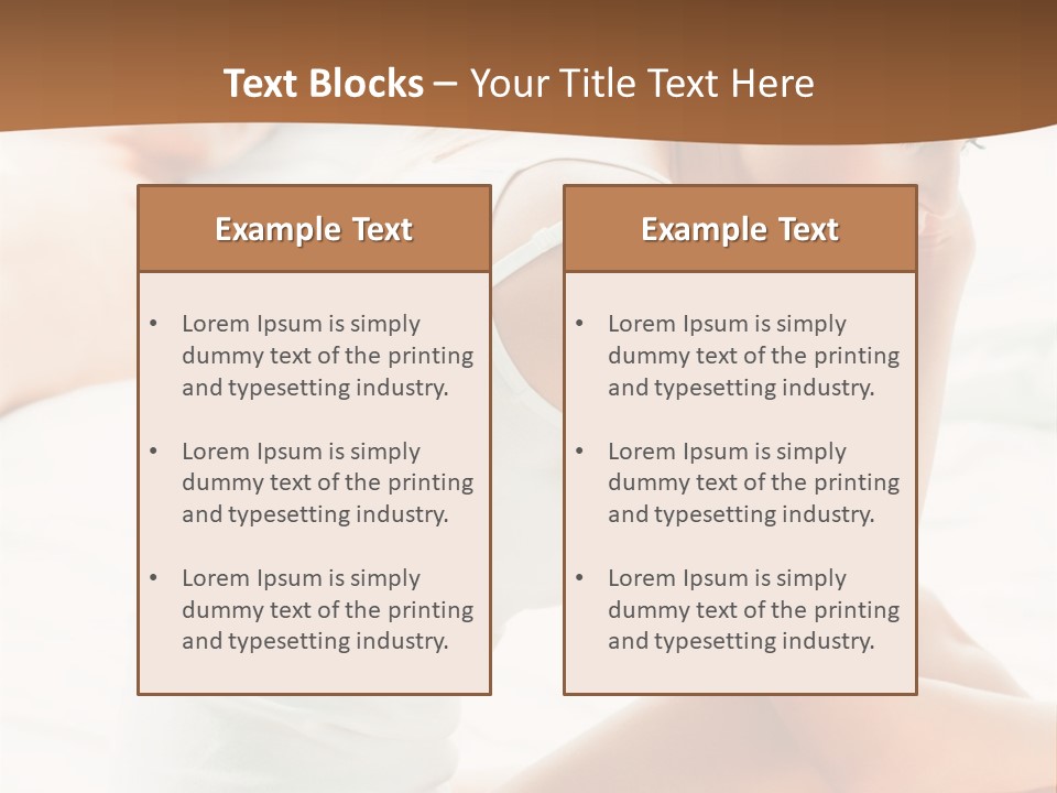 Female Person Relationship PowerPoint Template