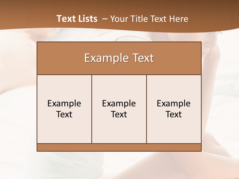 Female Person Relationship PowerPoint Template