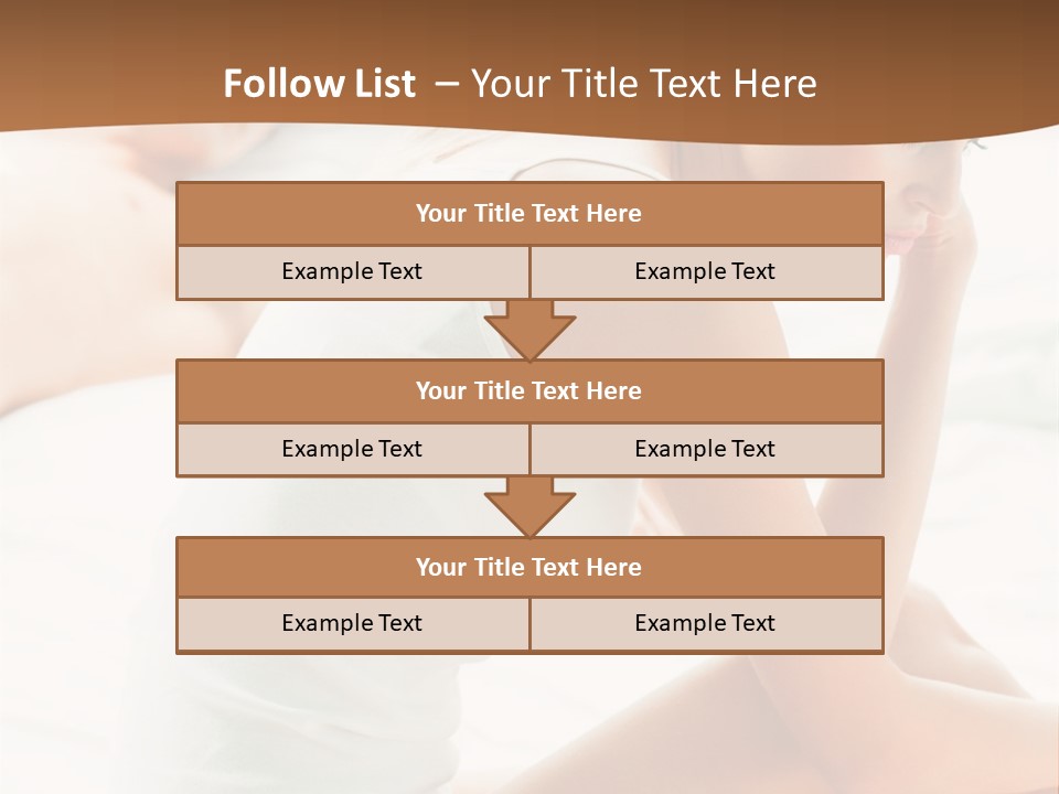 Female Person Relationship PowerPoint Template