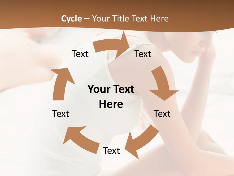 Female Person Relationship PowerPoint Template