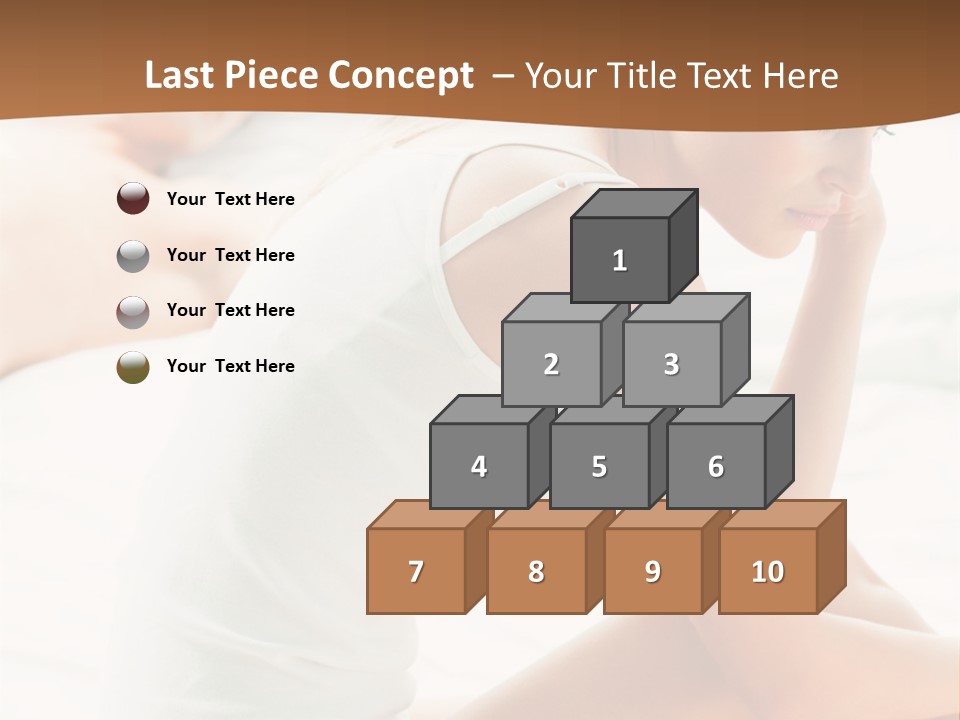 Female Person Relationship PowerPoint Template