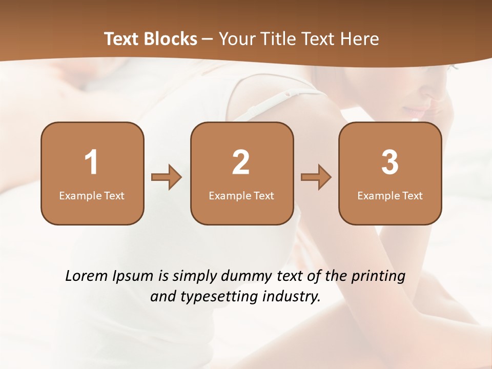 Female Person Relationship PowerPoint Template