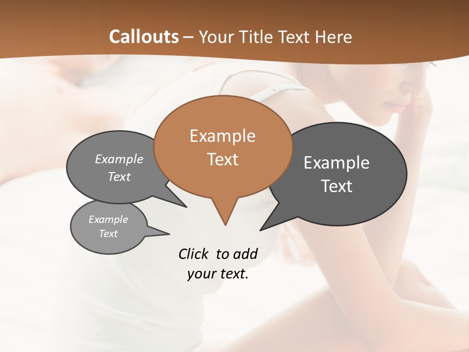 Female Person Relationship PowerPoint Template