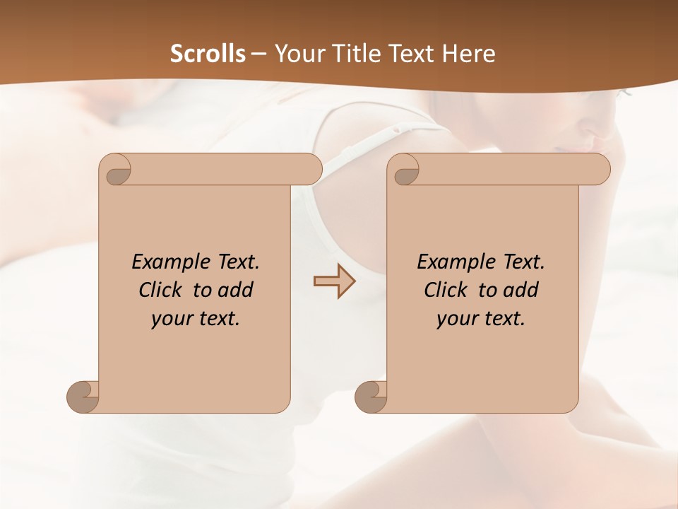 Female Person Relationship PowerPoint Template