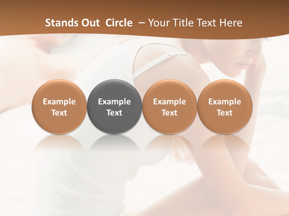 Female Person Relationship PowerPoint Template