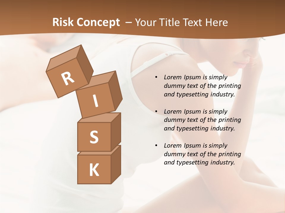 Female Person Relationship PowerPoint Template