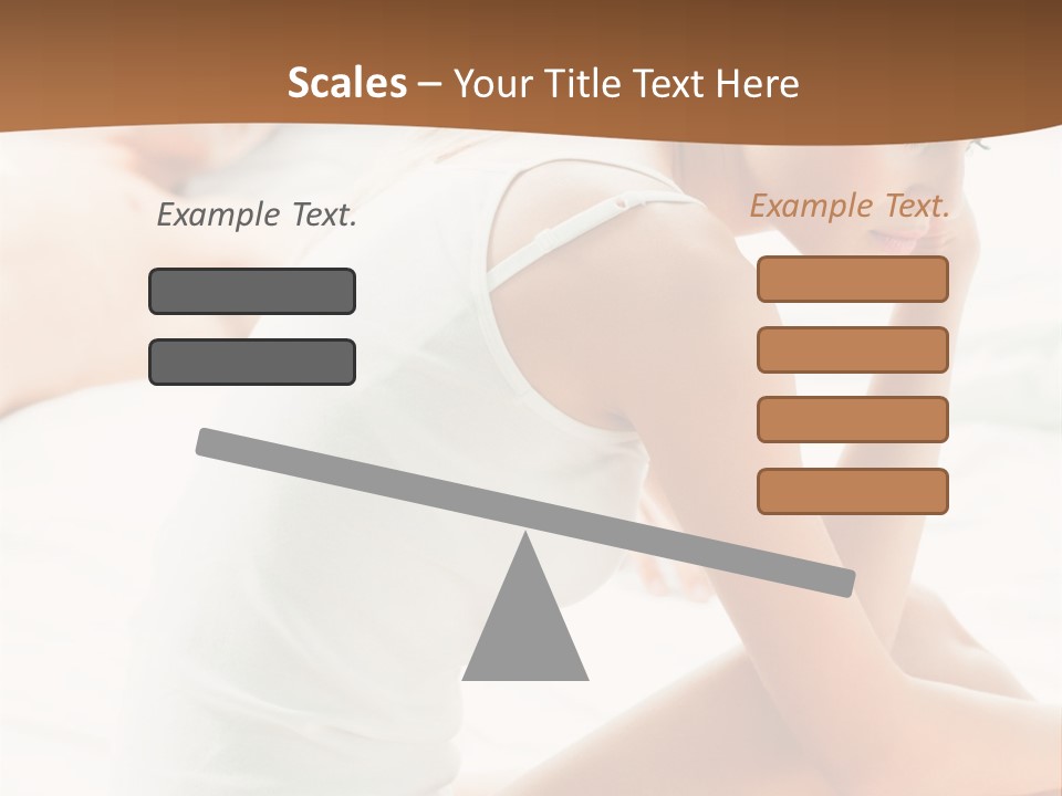 Female Person Relationship PowerPoint Template