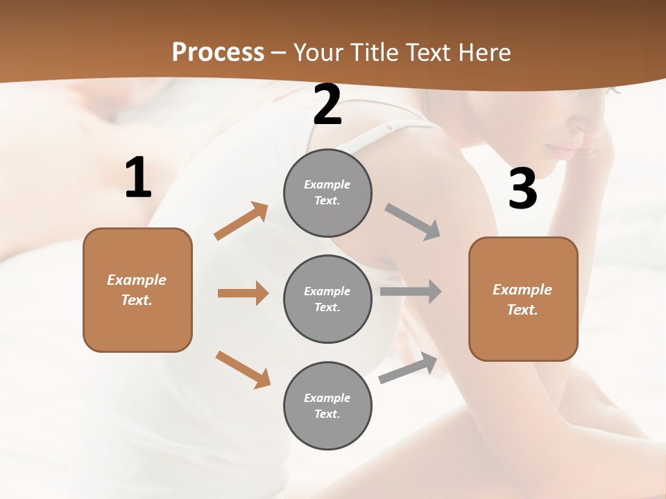 Female Person Relationship PowerPoint Template