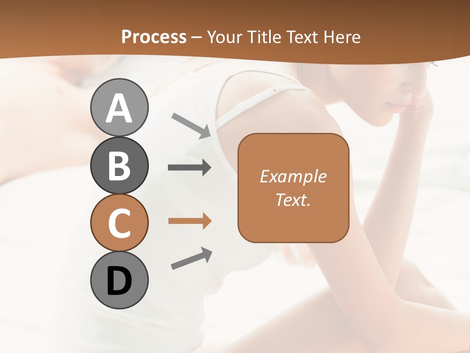 Female Person Relationship PowerPoint Template
