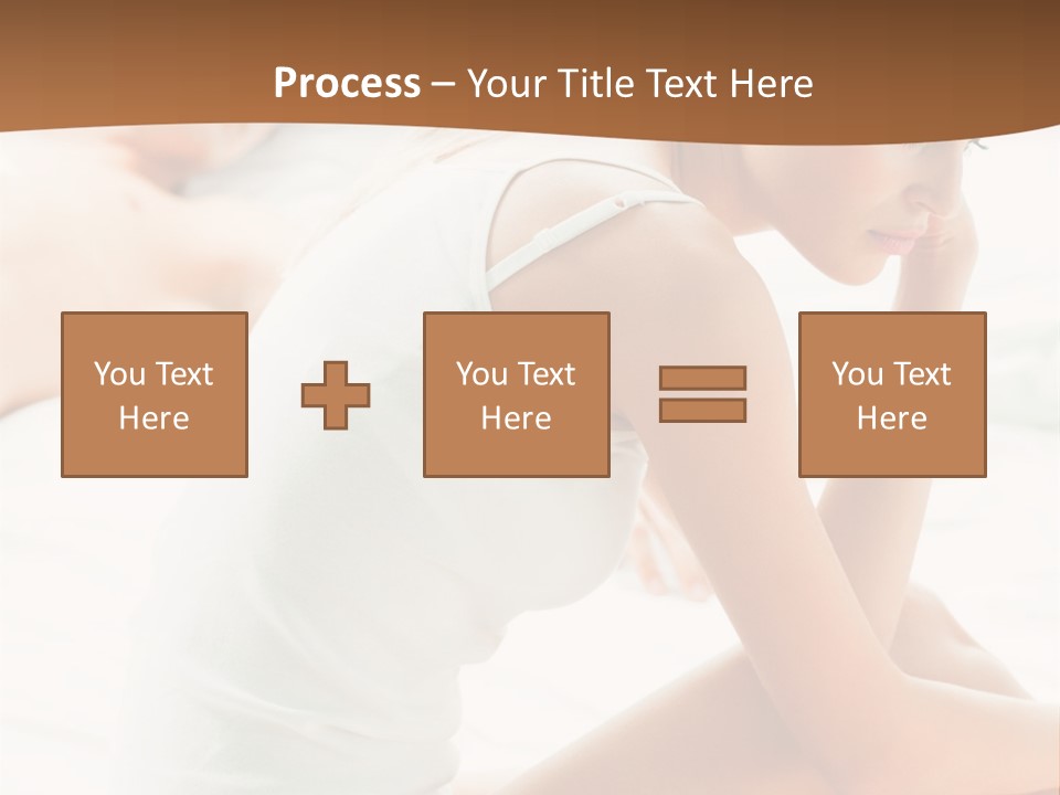 Female Person Relationship PowerPoint Template