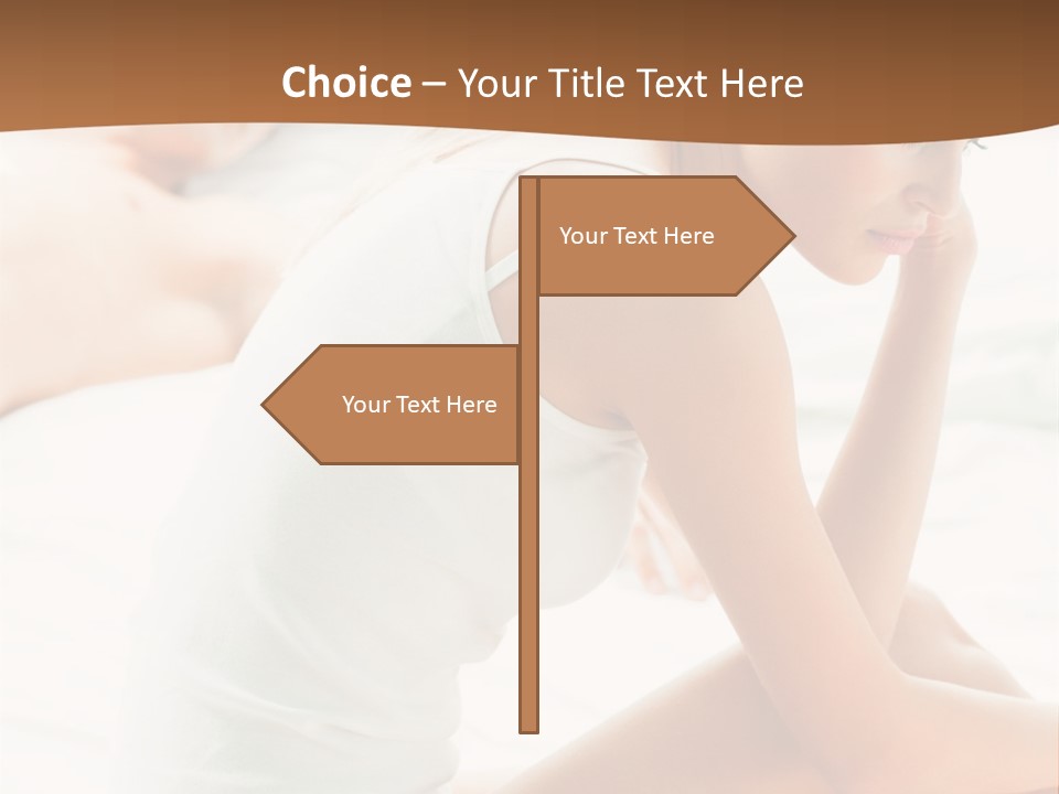 Female Person Relationship PowerPoint Template