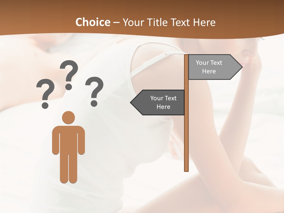 Female Person Relationship PowerPoint Template