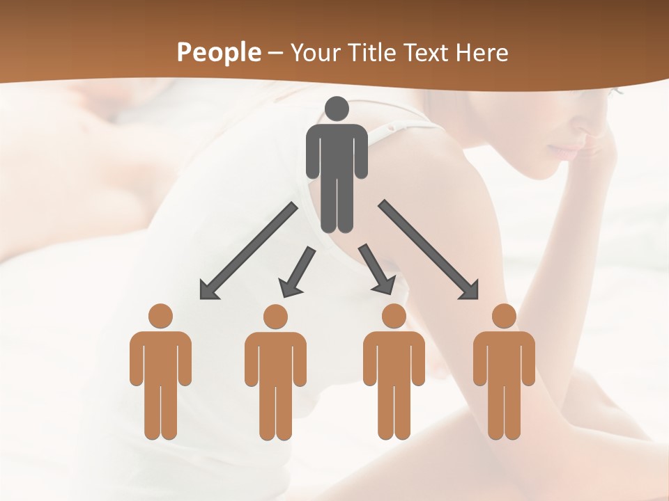 Female Person Relationship PowerPoint Template