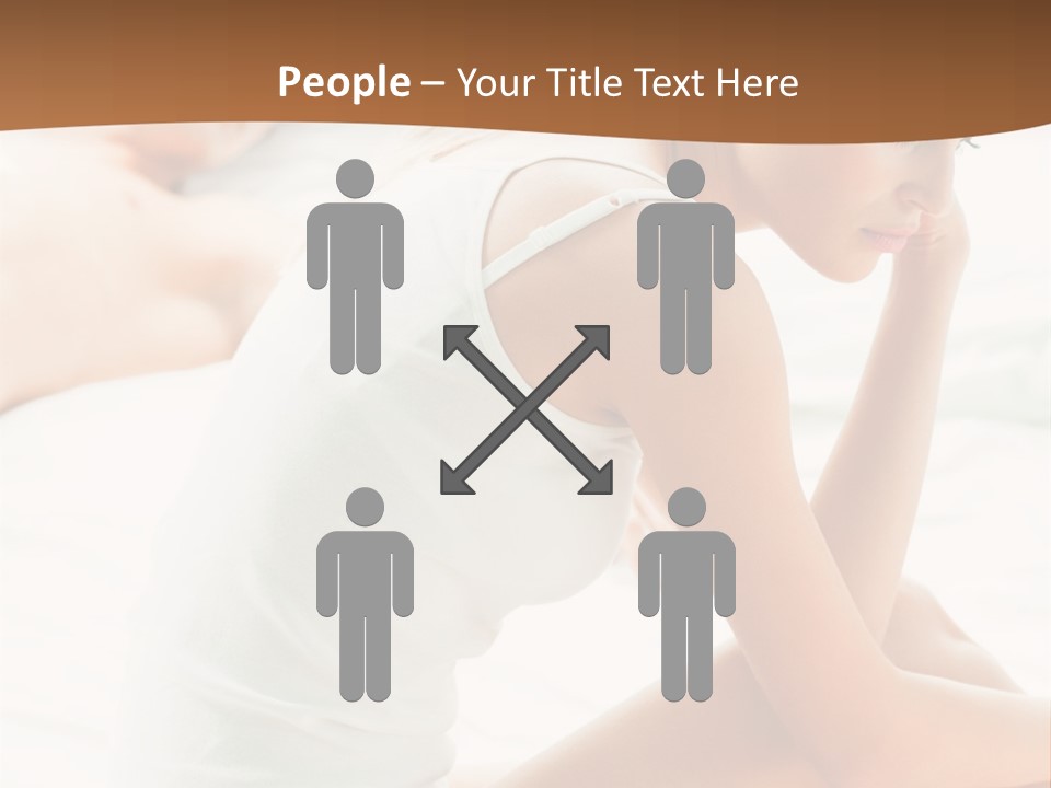 Female Person Relationship PowerPoint Template