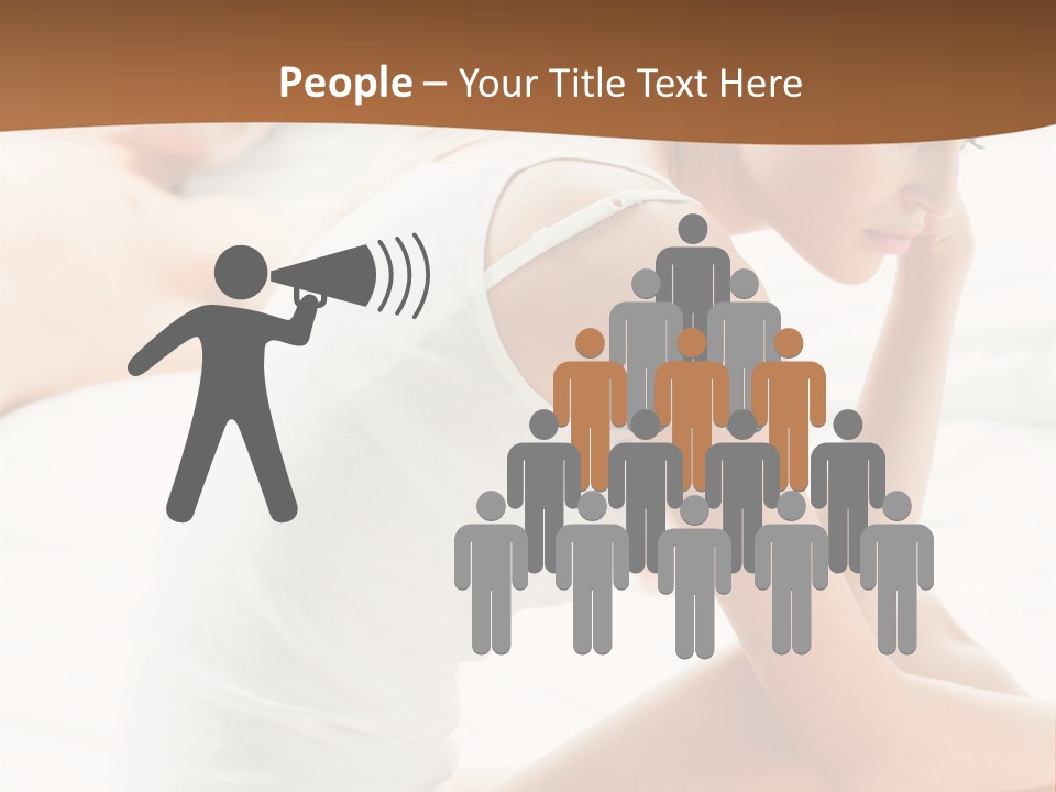 Female Person Relationship PowerPoint Template