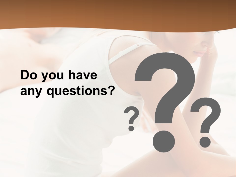 Female Person Relationship PowerPoint Template