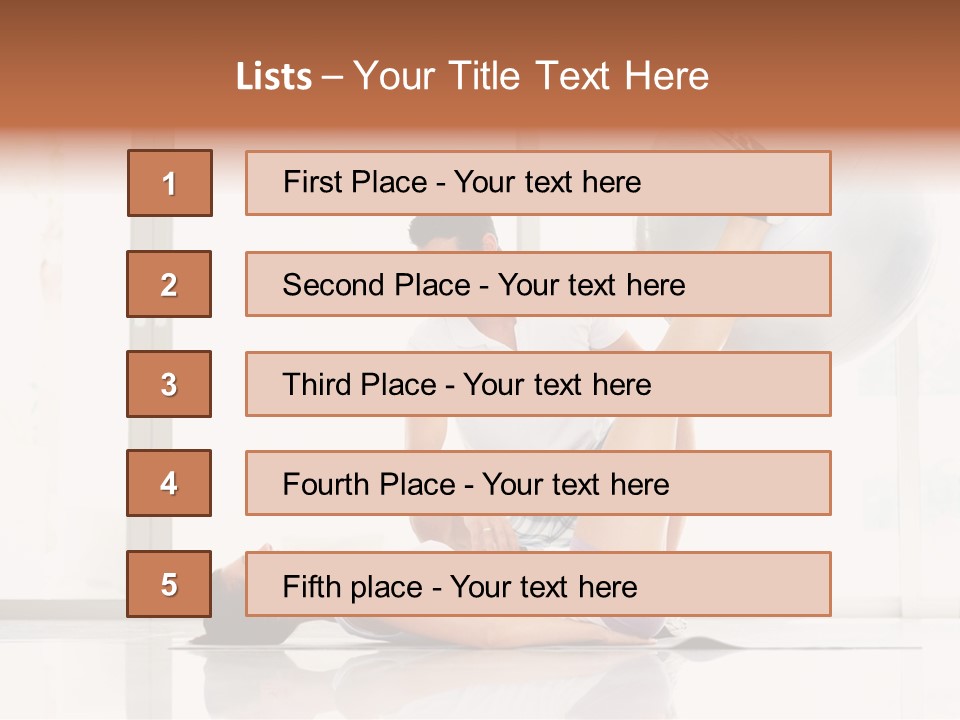 Sitting Corporate Work PowerPoint Template