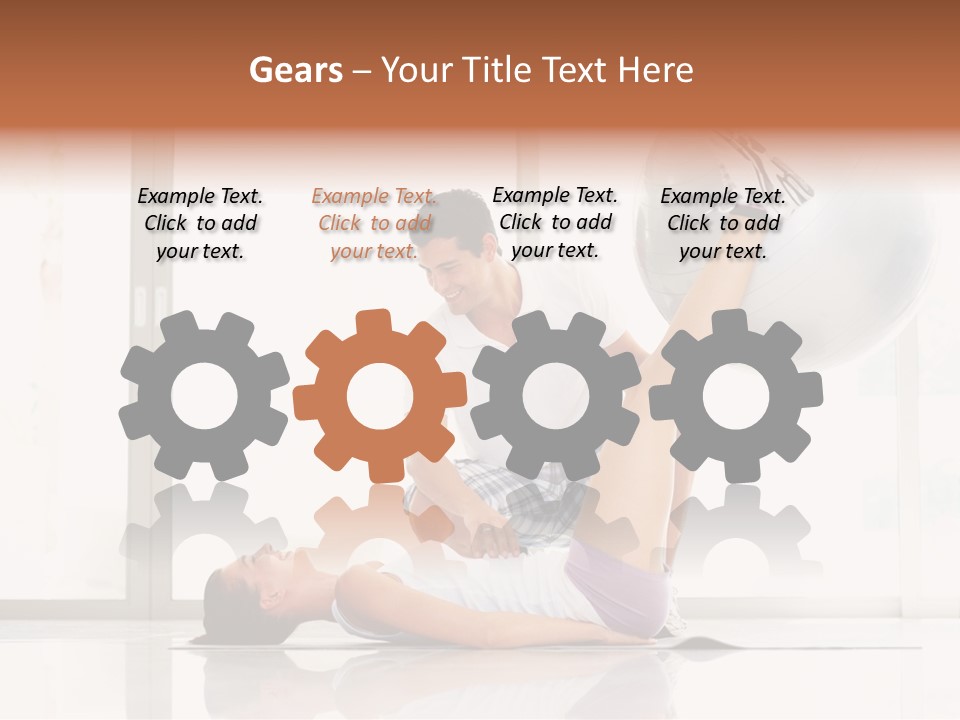 Sitting Corporate Work PowerPoint Template