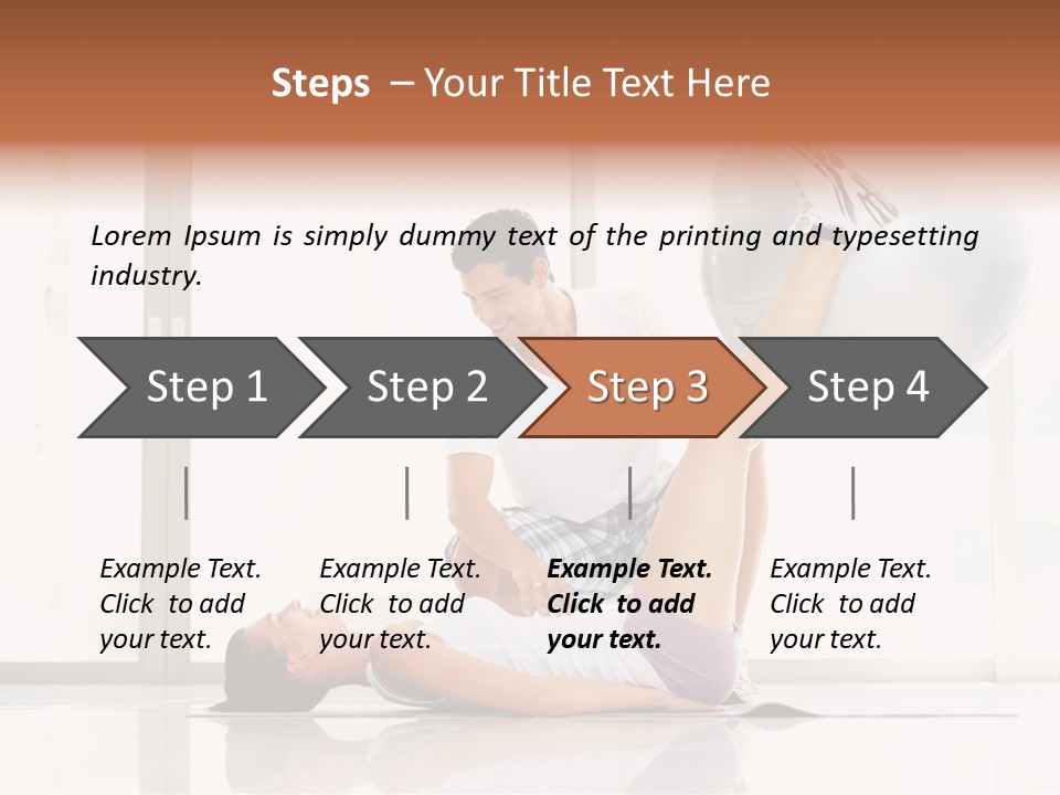 Sitting Corporate Work PowerPoint Template