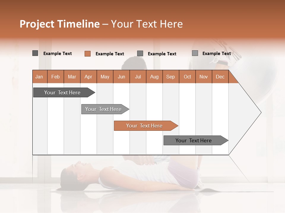 Sitting Corporate Work PowerPoint Template