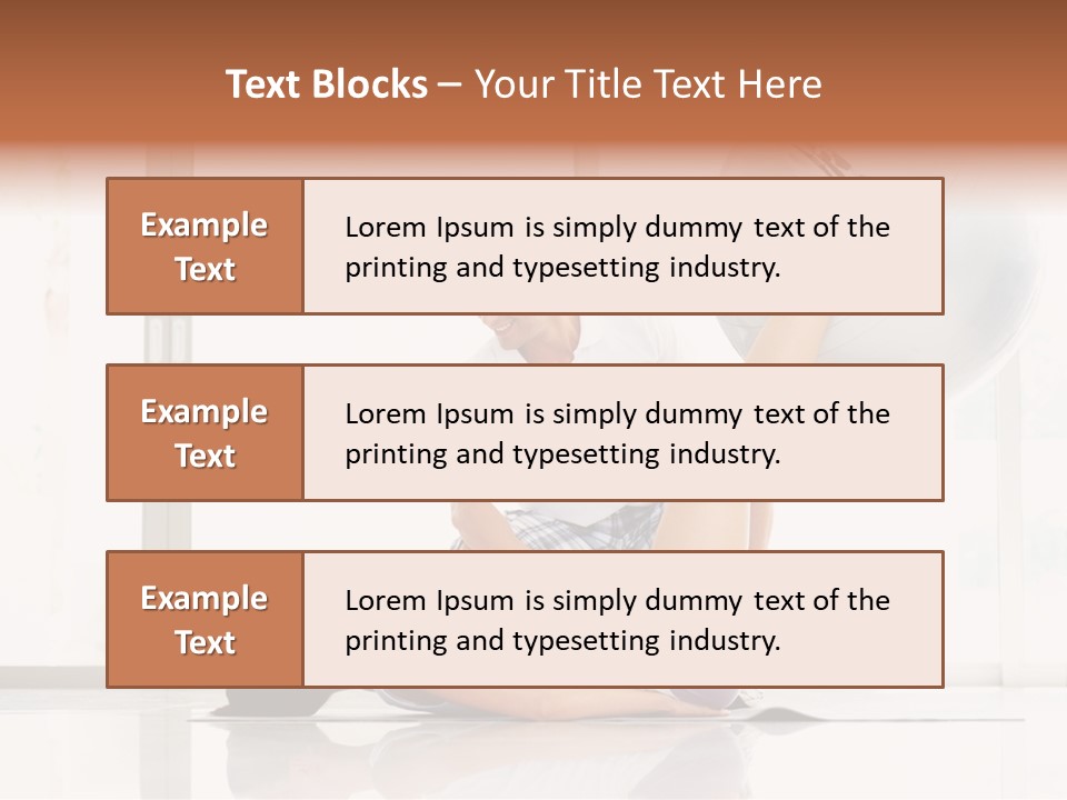Sitting Corporate Work PowerPoint Template