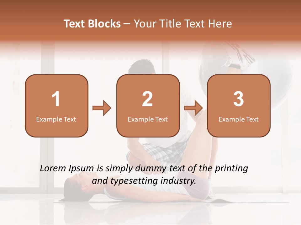 Sitting Corporate Work PowerPoint Template