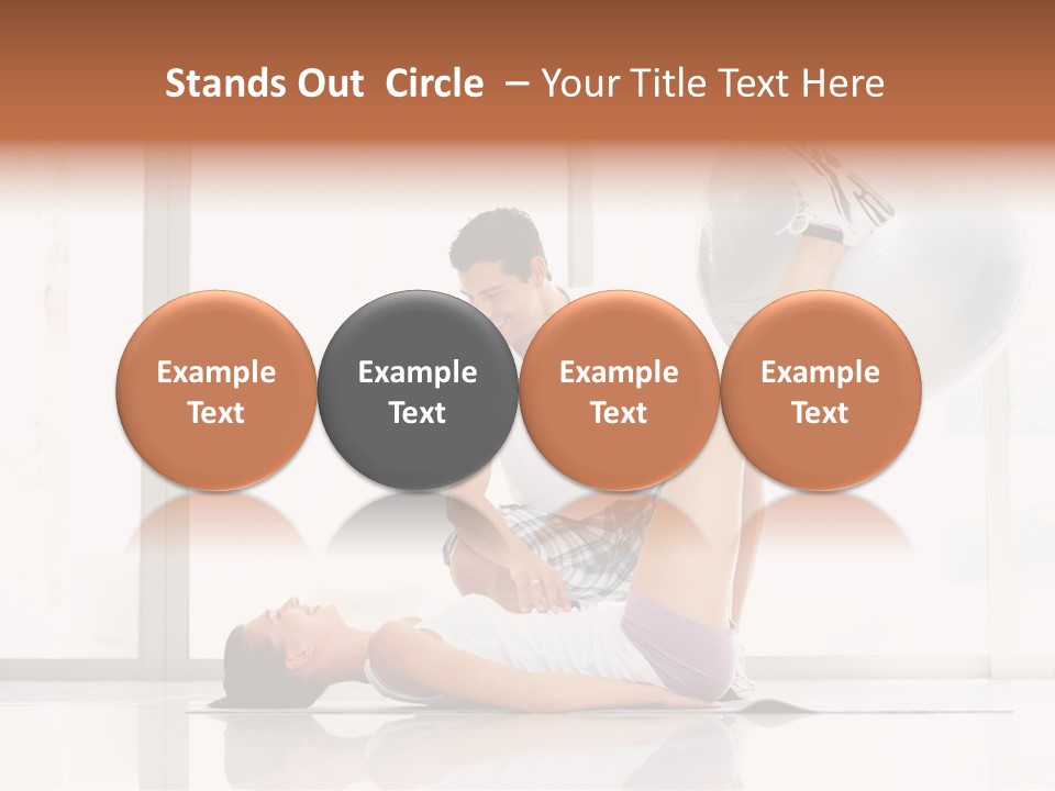 Sitting Corporate Work PowerPoint Template