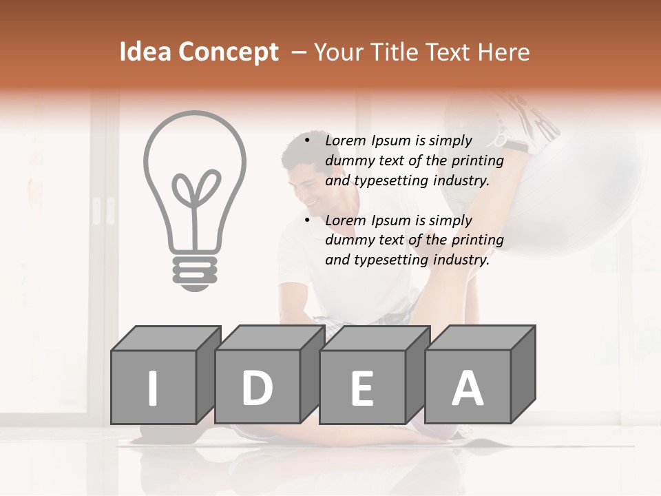 Sitting Corporate Work PowerPoint Template