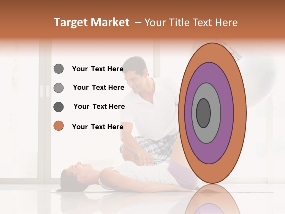 Sitting Corporate Work PowerPoint Template