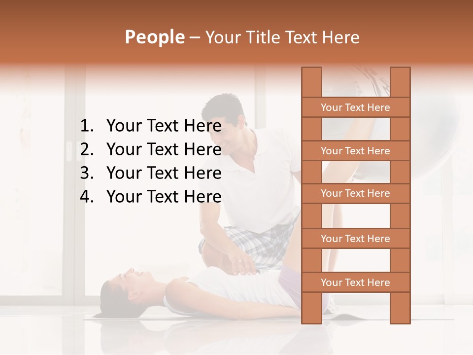 Sitting Corporate Work PowerPoint Template